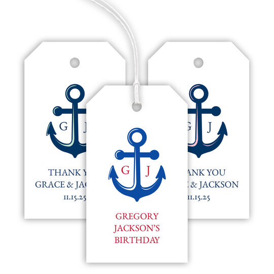 Anchor Hanging Gift Tags
